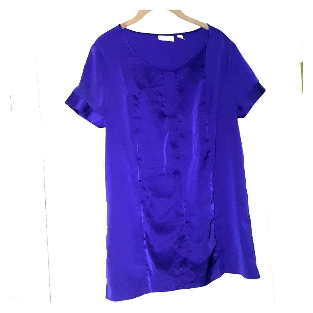 New York In Company purple silky blouse like‎ new
